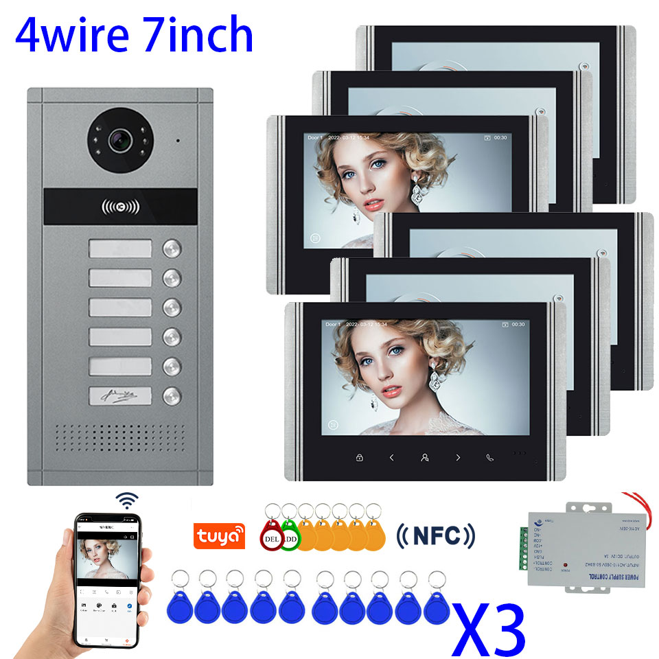 Smart Doorbell Wired - 1080P Tuya Smart Video Doorphone for