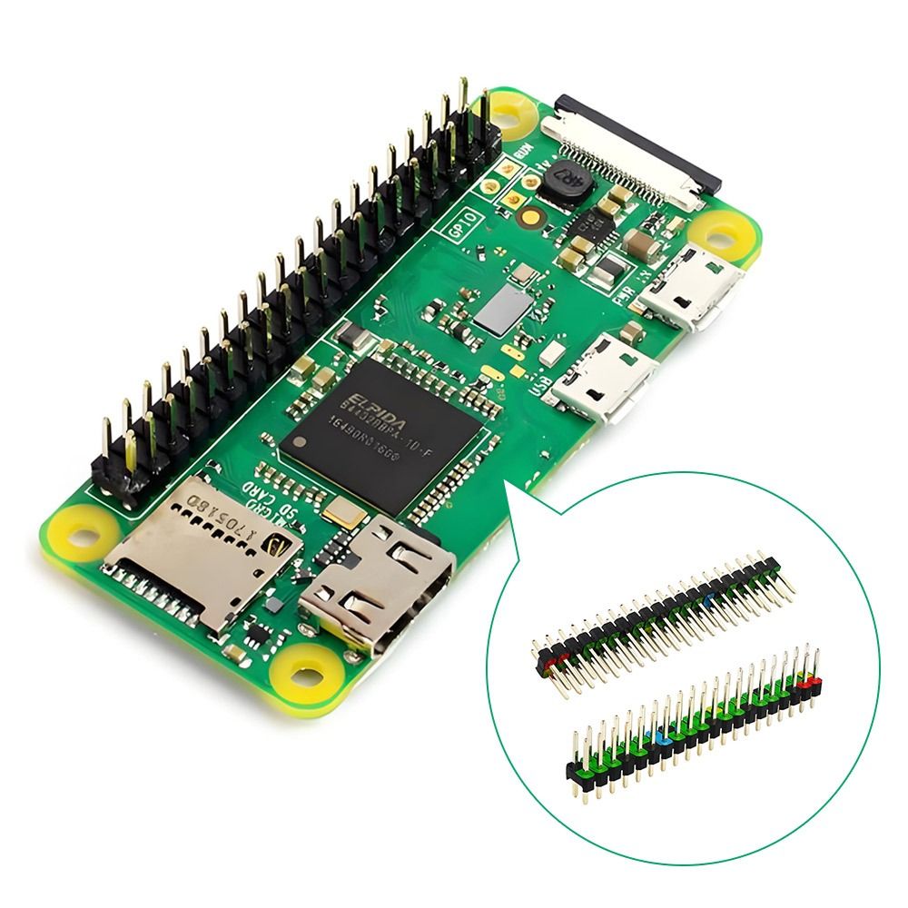 Pi Zero W Board - 2*20pin Development Board Header 2.54mm Spacing