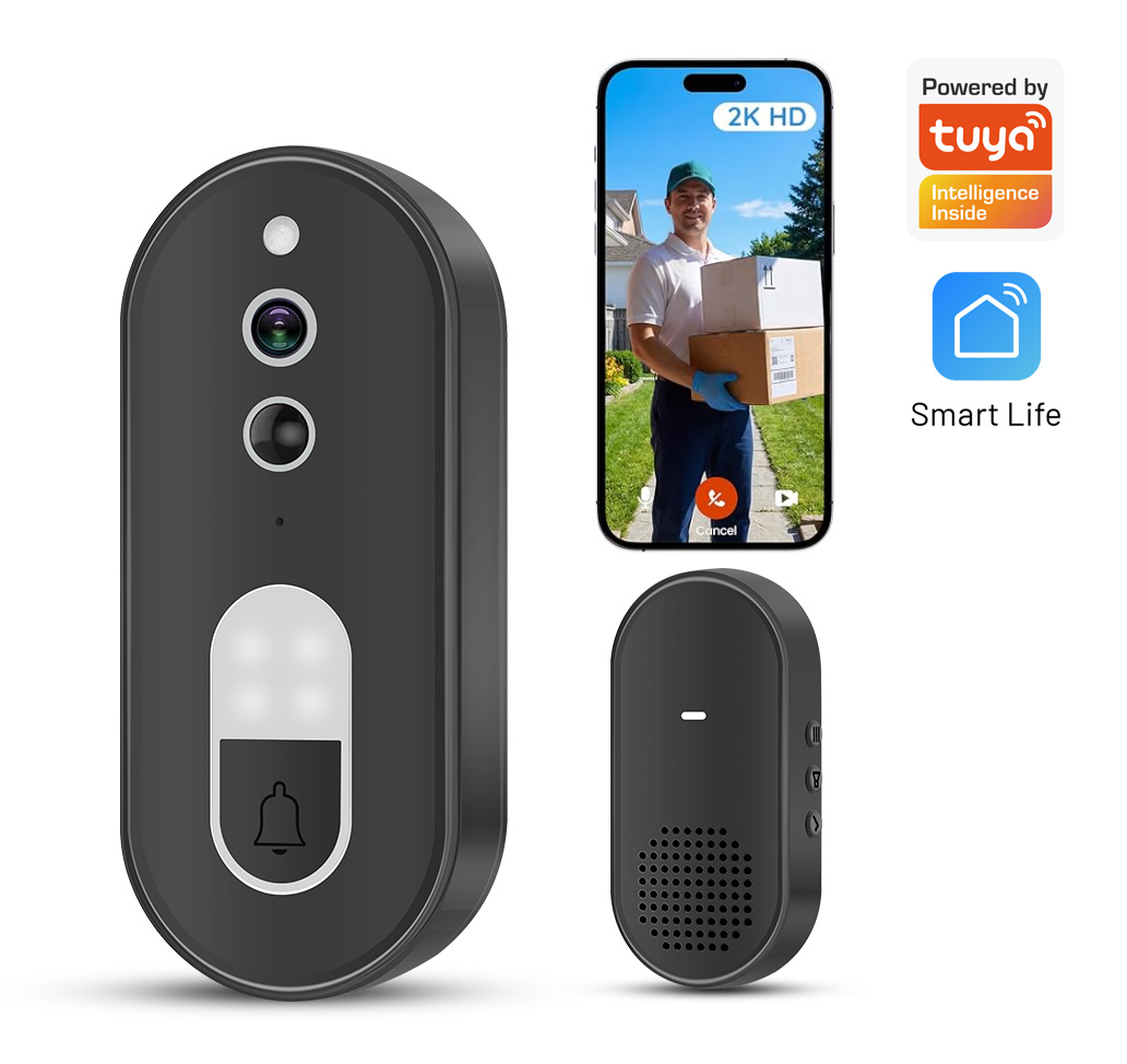Tuya 1080P HD Wireless WiFi Vi - Smart Doorbell Wired review and price