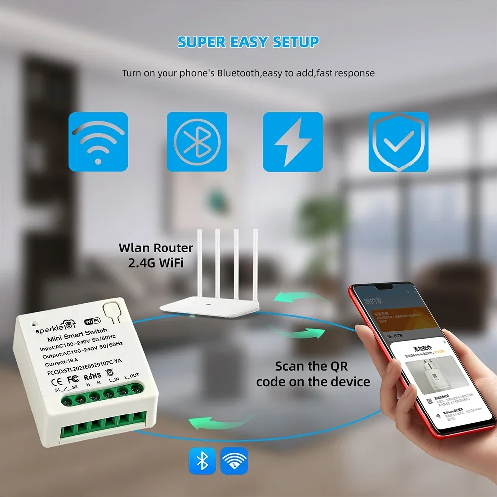 16A Matter WIFI Smart Switch A - Home Automation Tutorial review and price